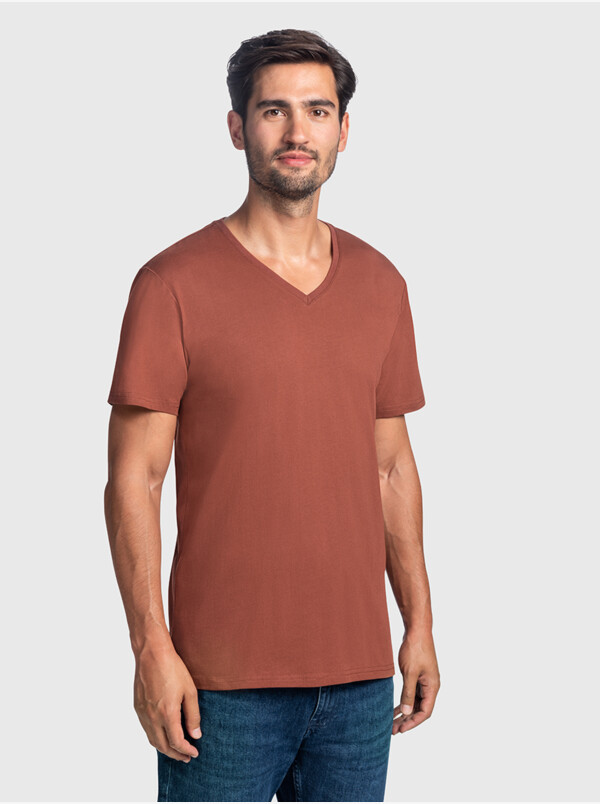 New York T-shirt, 1-pack - Brick brown