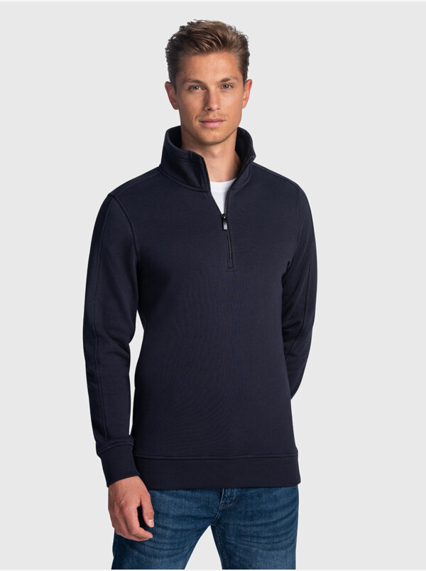 Yale Half-zip sweater, Navy