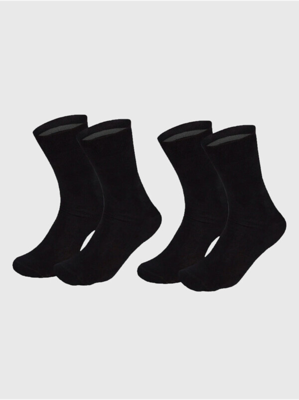 Oxford Seamless Socks, 2-pack Black