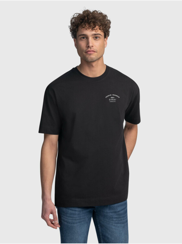 Ohio oversized logo T-shirt, Black