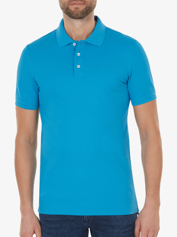Marbella Slim Fit Poloshirt, Swedish blue