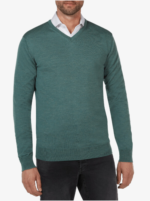 Kingston v-neck pullover, Green