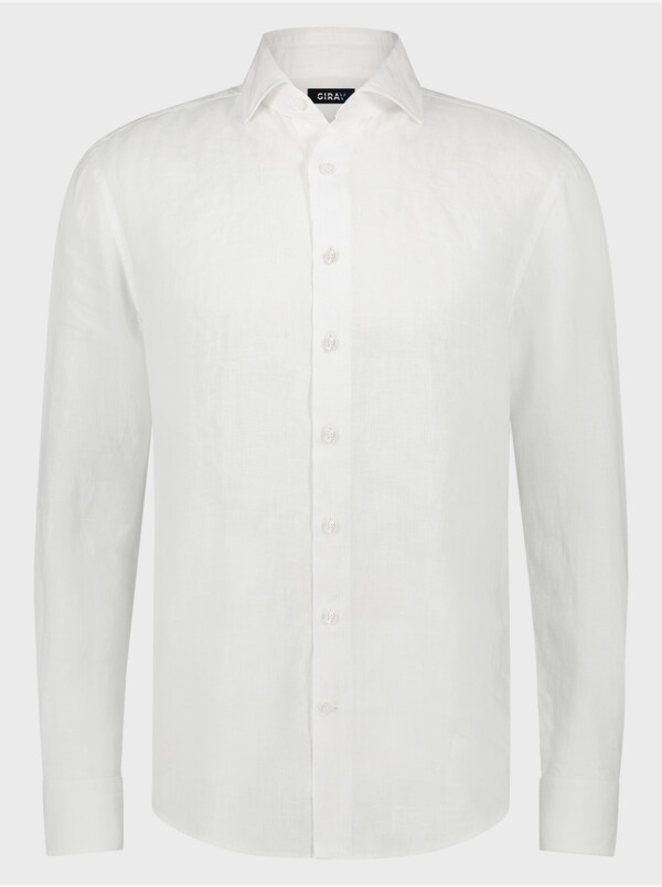 Bologna Linen Shirt, White