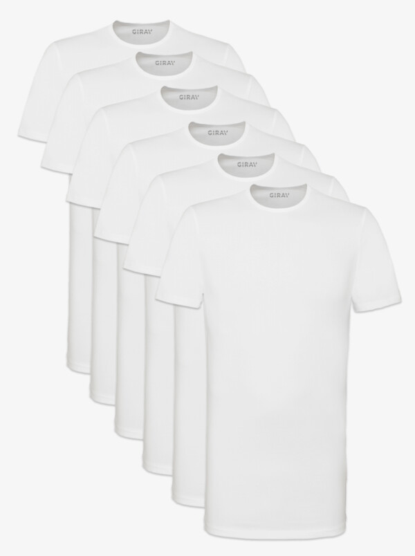 SixPack Bangkok T-shirts, 6-pack White
