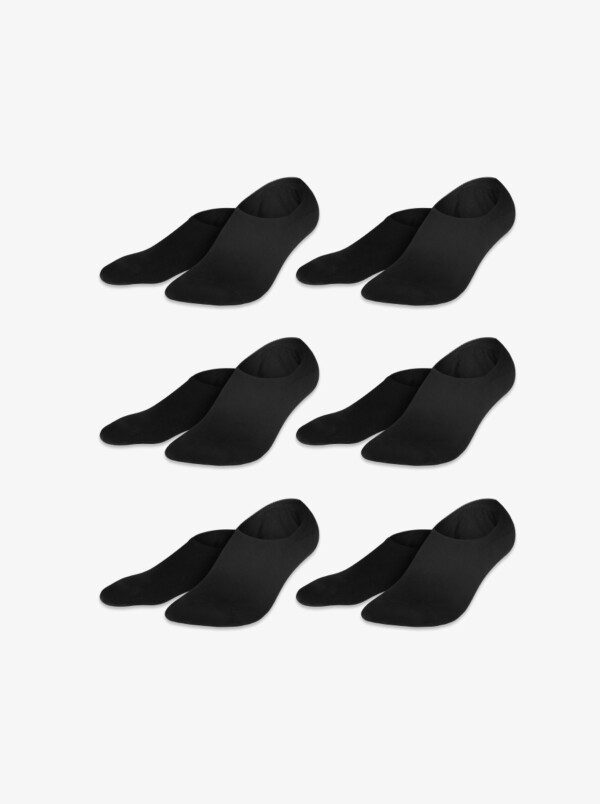 Palma Sneaker Socks, 6-pack Black