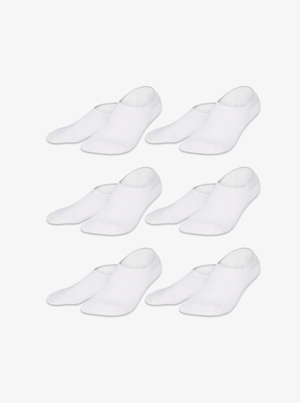 Palma Sneaker Socks, 6-pack White